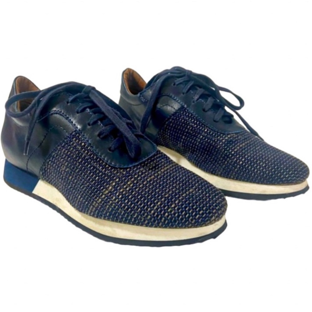 Aquatalia Zenia Men Navy Sneakers